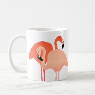 Pink Flamingos Beach Hochzeit Kaffeetasse