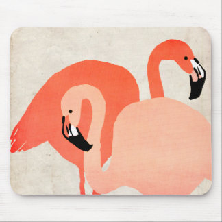 Pink Flamingos Beach Hochzeit Mousepad