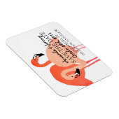 Pink Flamingos Beach Save the Date Magnet (Rechte Seite)