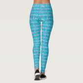 Pink Flamingos Beach Summer Leggings (Rückseite)