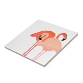 Pink Flamingos Beach Wedding Fliese (Seite)