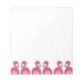 Pink Flamingos Border - Notepad Notizblock (Vorderseite)