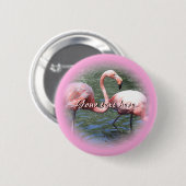 Pink Flamingos Button (Vorne & Hinten)