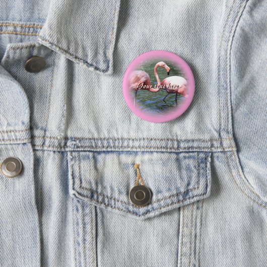 Pink Flamingos Button (Beispiel)