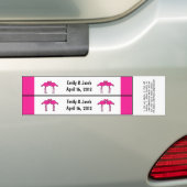 Pink Flamingos Custom Water Flasche Labels Autoaufkleber (Auf Auto)