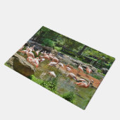 Pink Flamingos Door Mat Fußmatte (Schrägansicht)