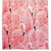 Pink Flamingos Duschvorhang (Vorderseite)