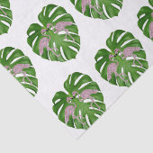 Pink Flamingos Flamingo Monstera Seidenpapier (Ausschnitt)