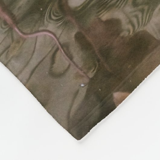 Pink Flamingos Fleecedecke (Ecke)