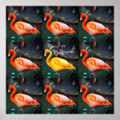 Pink Flamingos Foto Dare to be Different Script Poster (Vorne)