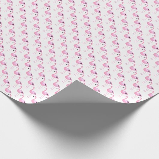 Pink Flamingos Geschenkpapier (Ecke)