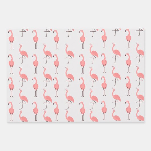Pink Flamingos Geschenkpapier Set (Vorderseite 3)
