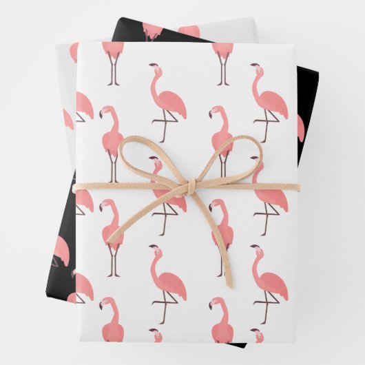 Pink Flamingos Geschenkpapier Set (Beispiel)