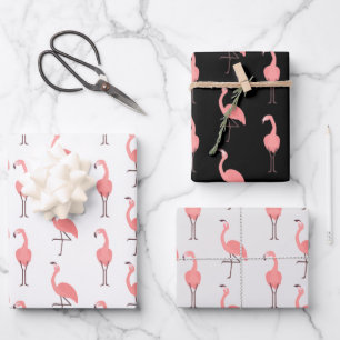 Pink Flamingos Geschenkpapier Set