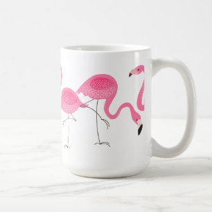 Pink Flamingos Illustration Kaffeetasse
