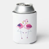 Pink Flamingos In Love Dosenkühler (Kanne Rückseite)