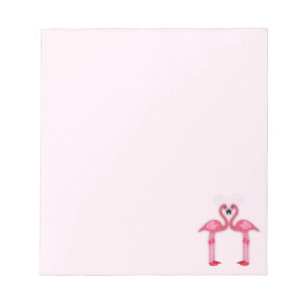 pink flamingos in love papershop notizblock