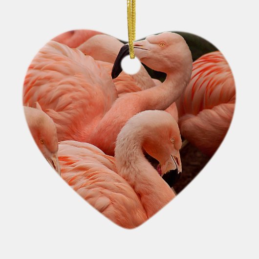 Pink Flamingos Keramikornament (Vorne)