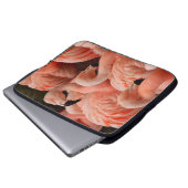 Pink Flamingos Laptopschutzhülle (Vorne Knopf)