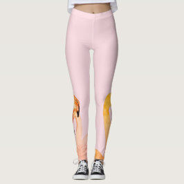Pink Flamingos Liebe Benutzerdefinierte Leggings
