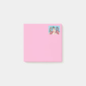 PINK FLAMINGOS MACHEN SNOWMAN, FUNNY CHRISTMAS VÖG POST-IT KLEBEZETTEL (Vorderseite)