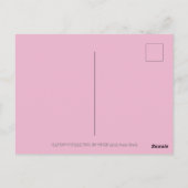 PINK FLAMINGOS MACHEN SNOWMAN, FUNNY CHRISTMAS VÖG POSTKARTE (Rückseite)