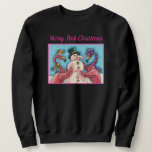PINK FLAMINGOS MACHEN SNOWMAN, FUNNY CHRISTMAS VÖG SWEATSHIRT<br><div class="desc">FLAMINGOS MACHEN PINK SNOWMEN. ADORABLE "MERRY PINK CHRISTMAS" FERIEN SWEATSHIRT *Anpassen ... . Weitere Farben,  Stile,  Geschlechter Susan Brack Designs</div>