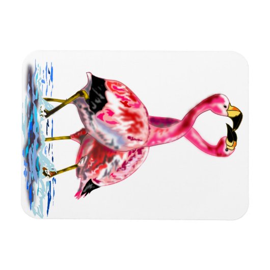 Pink Flamingos Magnet (Horizontal)