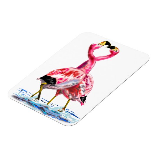 Pink Flamingos Magnet (Linke Seite)