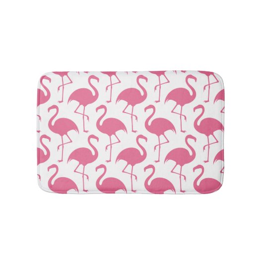 Pink Flamingos Muster Badematte (Vorderseite)
