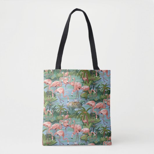 Pink Flamingos Paint by Number Tasche (Vorderseite)