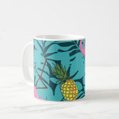 Pink Flamingos Palm: Exotic Hawaii Kaffeetasse (Vorderseite Links)