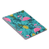 Pink Flamingos Palm: Exotic Hawaii Notizblock (Rechte Seite)