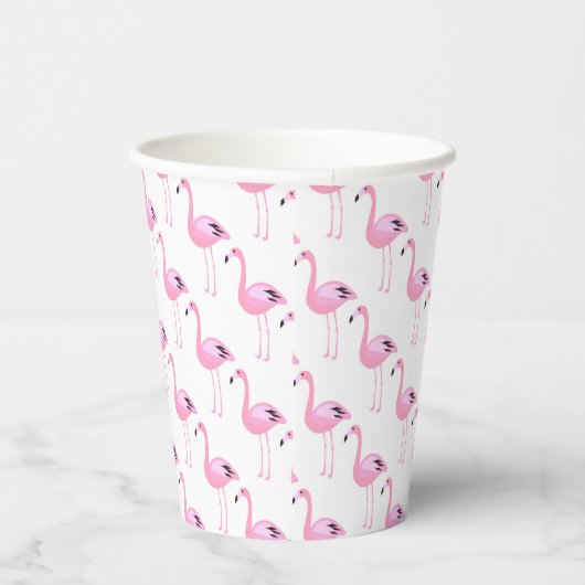Pink Flamingos Pappbecher (Rechts)