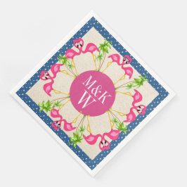 Pink Flamingos Party Goods Napkins Serviette