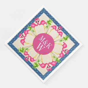 Pink Flamingos Party Goods Napkins Serviette
