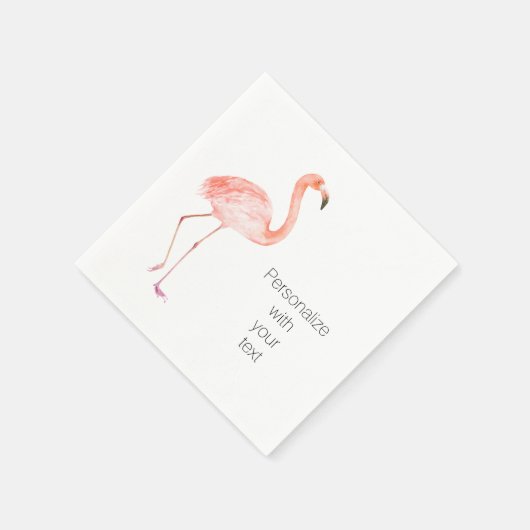 Pink Flamingos Personalisiert Serviette (Ecke)