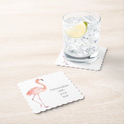 Pink Flamingos Personalisiert Untersetzer (Vor Ort)