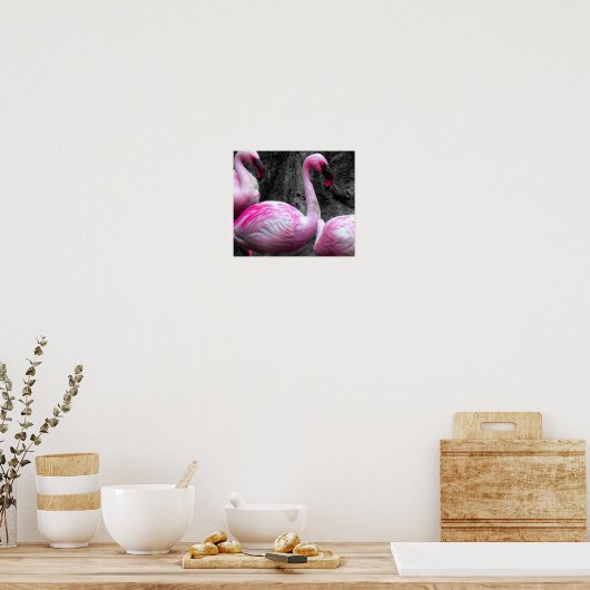 ~Pink Flamingos~ PINK FLAMINGOS, KÜMMERN SIE! Poster (Küche)