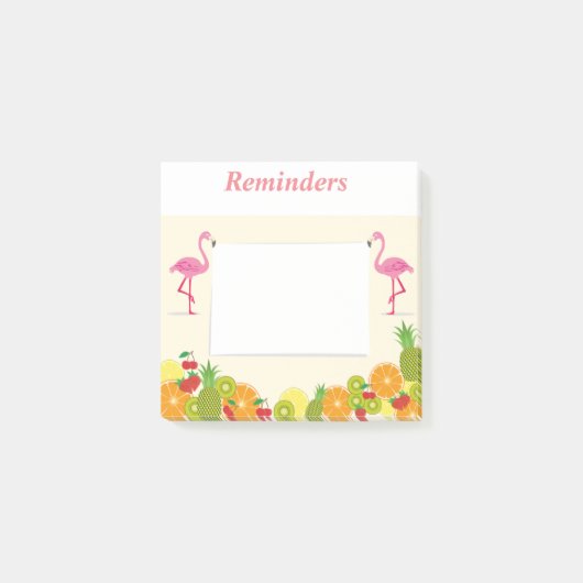 Pink Flamingos Post-it Klebezettel (Vorderseite)