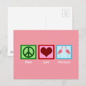 Pink Flamingos Postkarte (Vorne/Hinten)