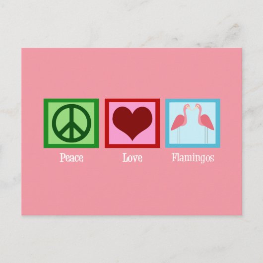 Pink Flamingos Postkarte (Vorderseite)