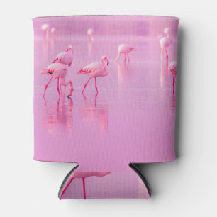 Pink Flamingos See Romantisches Konzept Dosenkühler