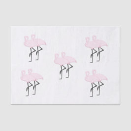Pink Flamingos Seidenpapier