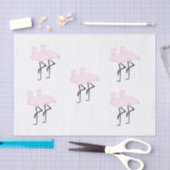 Pink Flamingos Seidenpapier (Handwerk)