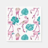 Pink Flamingos Serviette (Vorderseite)