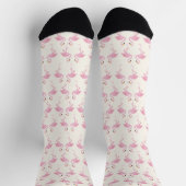 Pink Flamingos Socken (Oben)