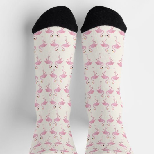Pink Flamingos Socken (Oben)