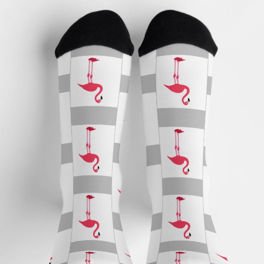 Pink Flamingos Socks HAMbWG Socken (Oben)