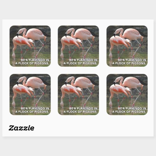Pink Flamingos Sticker (Blatt)